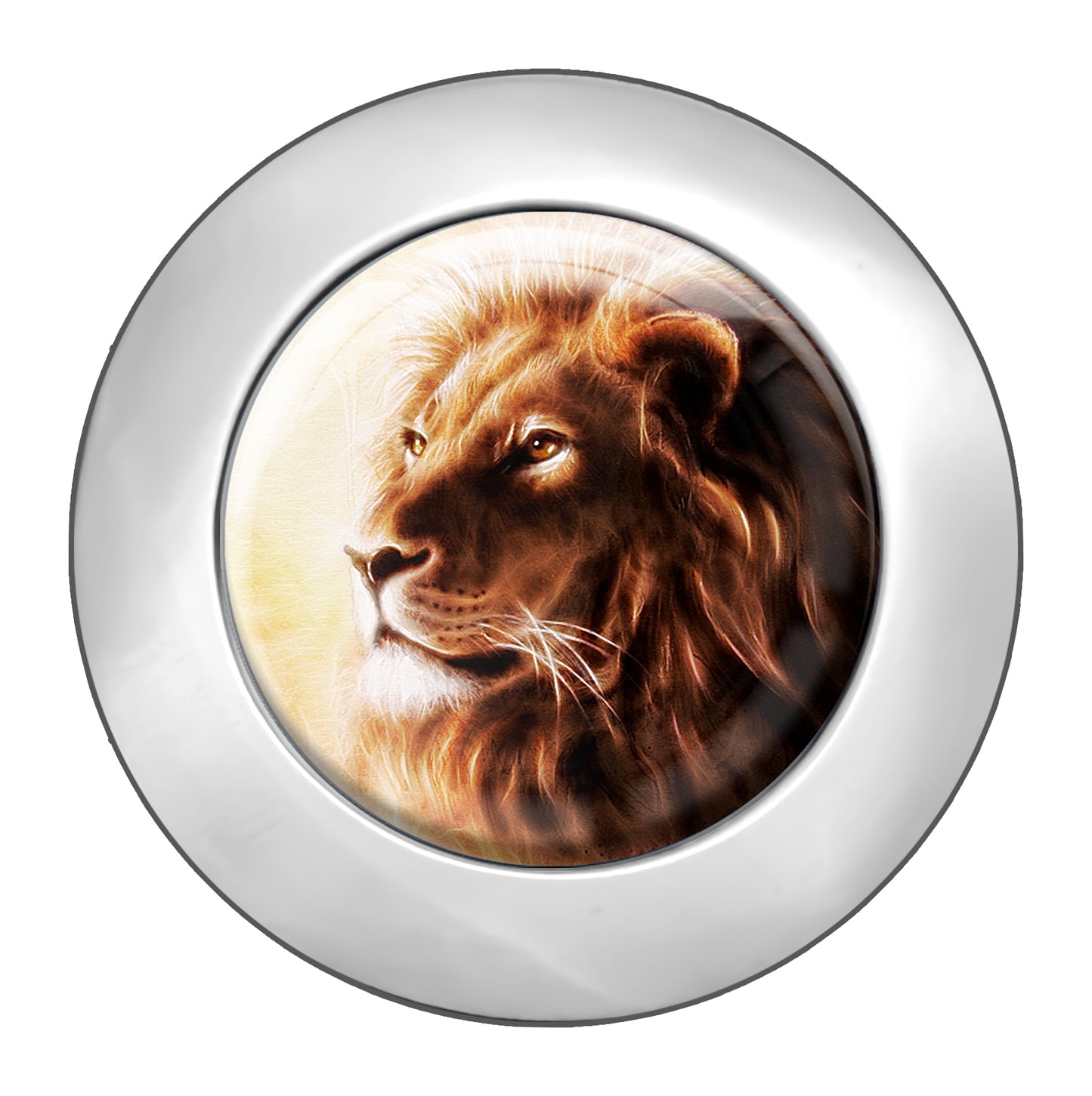 metALUm Taschenaufhänger Handtaschenhalter LÖWE mit faltbarem Magnetverschluss #2601161