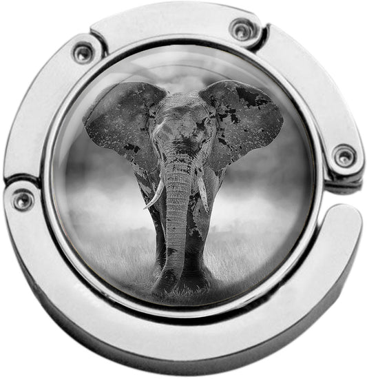 metALUm Taschenaufhänger Handtaschenhalter Elefant mit faltbarem Magnetverschluss #2601178