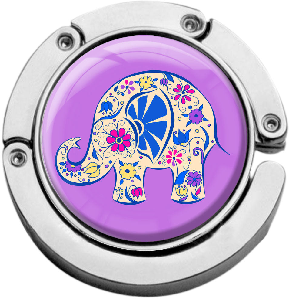 metALUm Taschenaufhänger Handtaschenhalter Elefant mit faltbarem Magnetverschluss #2601183