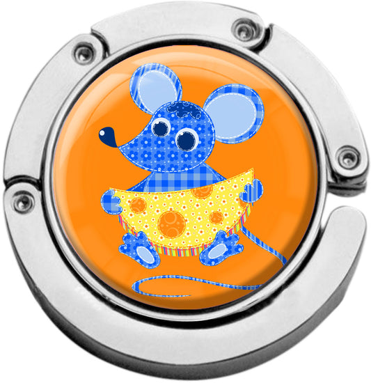 metALUm Taschenaufhänger Handtaschenhalter Maus mit faltbarem Magnetverschluss #2601185