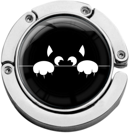 metALUm Taschenaufhänger Handtaschenhalter Katze mit faltbarem Magnetverschluss #2601186