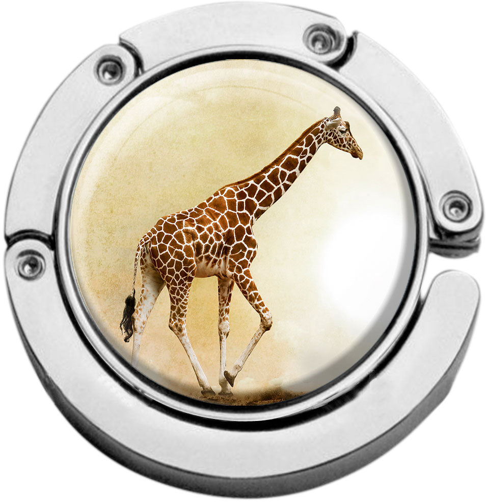 metALUm Taschenaufhänger Handtaschenhalter Giraffe mit faltbarem Magnetverschluss #2601191