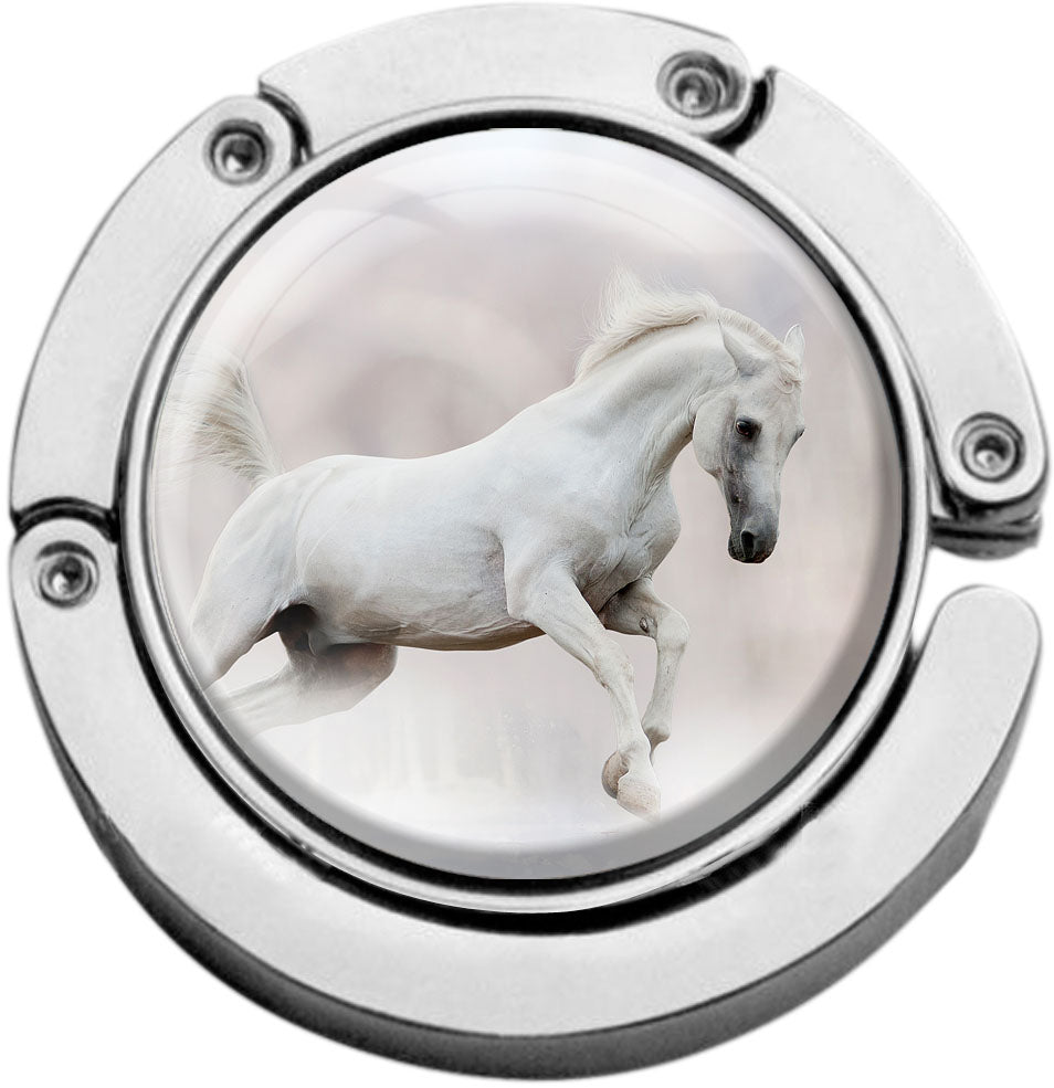 metALUm Taschenaufhänger Handtaschenhalter Pferd mit faltbarem Magnetverschluss #2601192