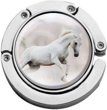 metALUm Taschenaufhänger Handtaschenhalter Pferd mit faltbarem Magnetverschluss #2601192