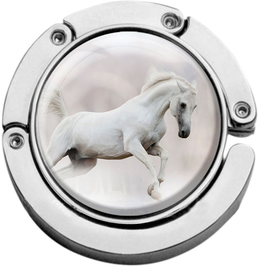 metALUm Taschenaufhänger Handtaschenhalter Pferd mit faltbarem Magnetverschluss #2601192