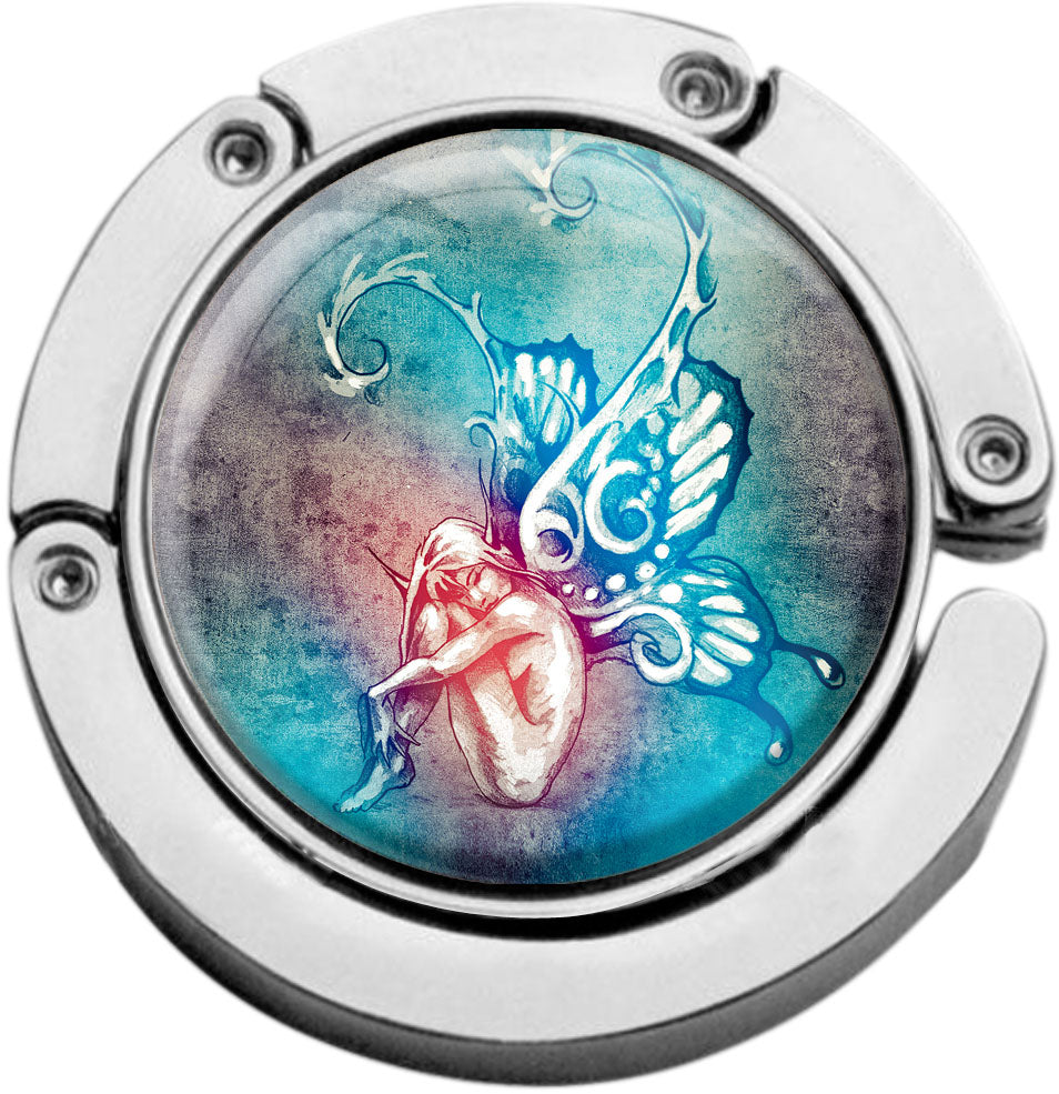 metALUm Taschenaufhänger Handtaschenhalter ELFE mit faltbarem Magnetverschluss #2601199