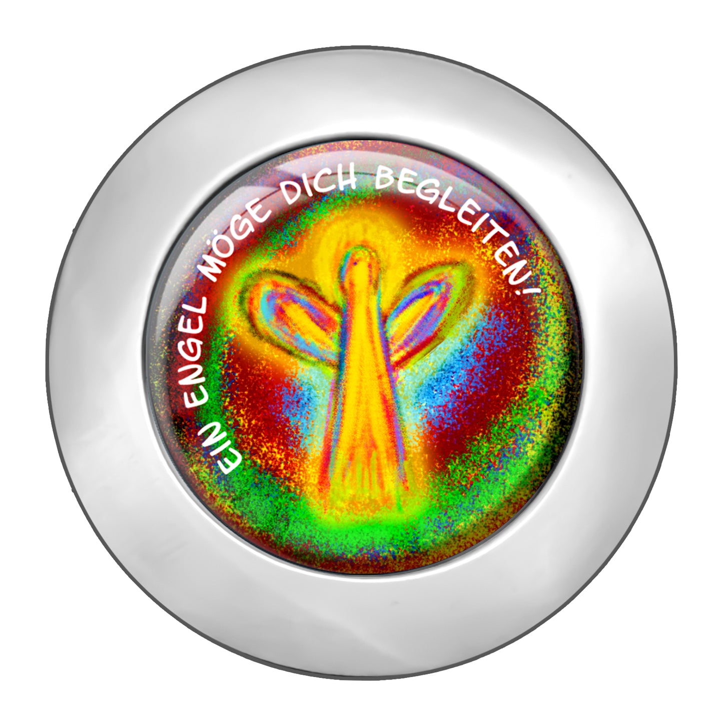 metALUm christlicher Taschenaufhänger Engel mit faltbarem Magnetverschluss #265010010