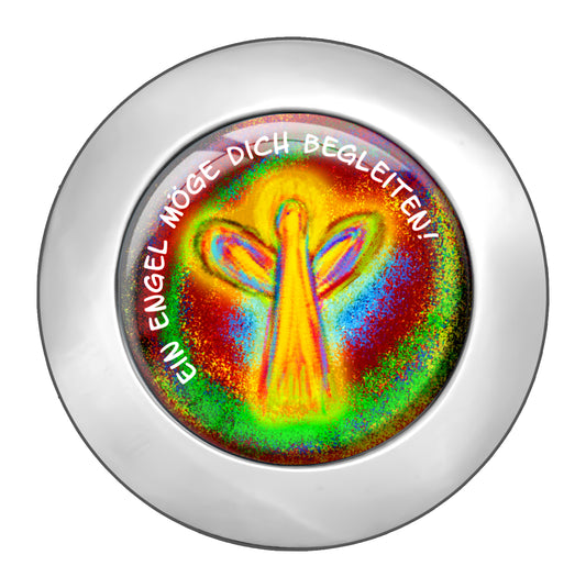 metALUm christlicher Taschenaufhänger Engel mit faltbarem Magnetverschluss #265010010