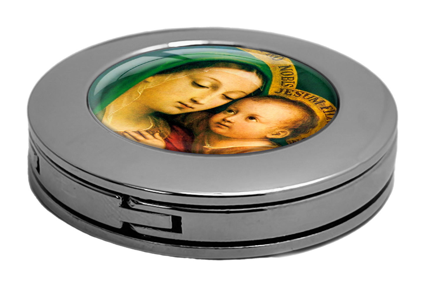 metALUm christlicher Taschenaufhänger LICHT DER Welt mit faltbarem Magnetverschluss #265010013