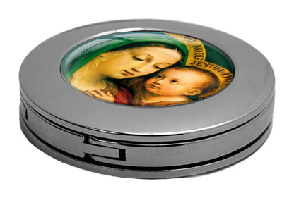 metALUm christlicher Taschenaufhänger LICHT DER Welt mit faltbarem Magnetverschluss #265010013