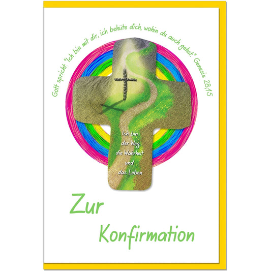 metALUm Karte zur Konfirmation WEG - 1012019S