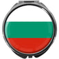 metALUm Pillendose mit Spiegel rund Metall 3 Fächer FLAGGE BULGARIEN #0016