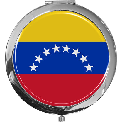 metALUm Taschenspiegel FLAGGE VENEZUELA mit 2 - facher Vergrößerung #77179B
