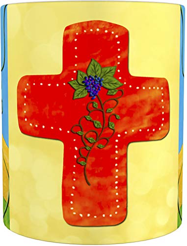 metALUm Kaffeetasse Kreuz Weinstock Christlich # 3300100180