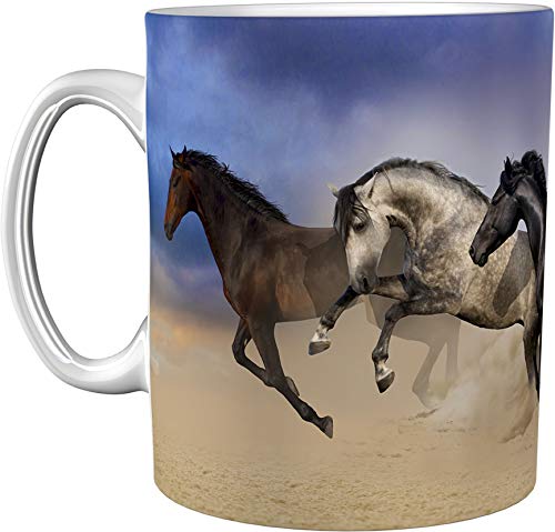 metALUm Kaffeetasse Pferde # 330010049