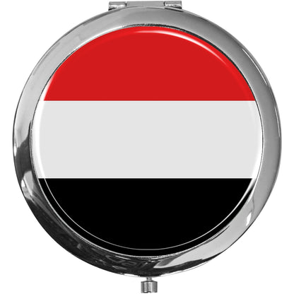 metALUm Taschenspiegel FLAGGE JEMEN mit 2 - facher Vergrößerung #77212B