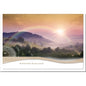 Trauerkarte ABSCHIED - Sonnenuntergang mit Regenbogen - metALUm #01521