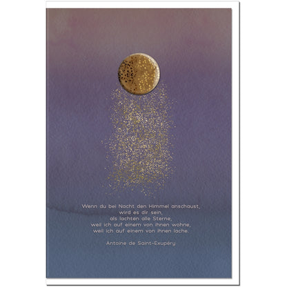 Beileidskarten Trauerkarten Kondolenzkarten Sternenstaub Anteilnahme Umschlag