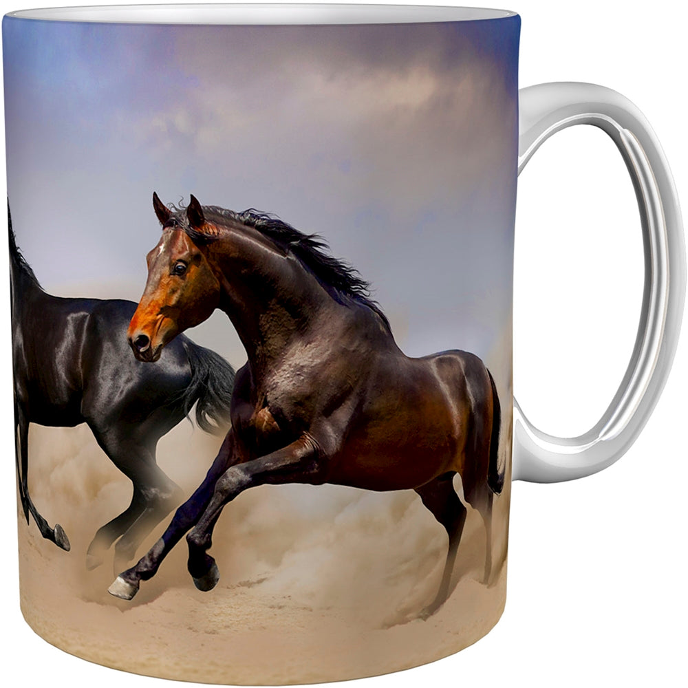 metALUm Kaffeetasse Pferde # 330010049