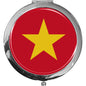 metALUm Taschenspiegel FLAGGE VIETNAM mit 2 - facher Vergrößerung #77206B