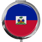 metALUm Taschenspiegel FLAGGE HAITI mit 2 - facher Vergrößerung #77196B