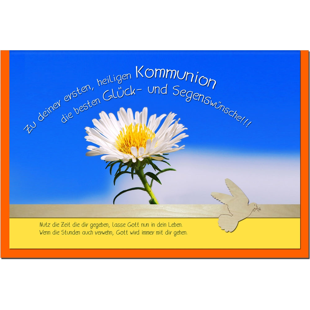 metALUm Karte zur Kommunion MARGERITE - 1211007S