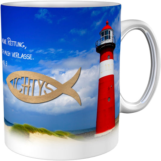 metALUm Kaffeetasse Leuchtturm Christlich # 3300100163