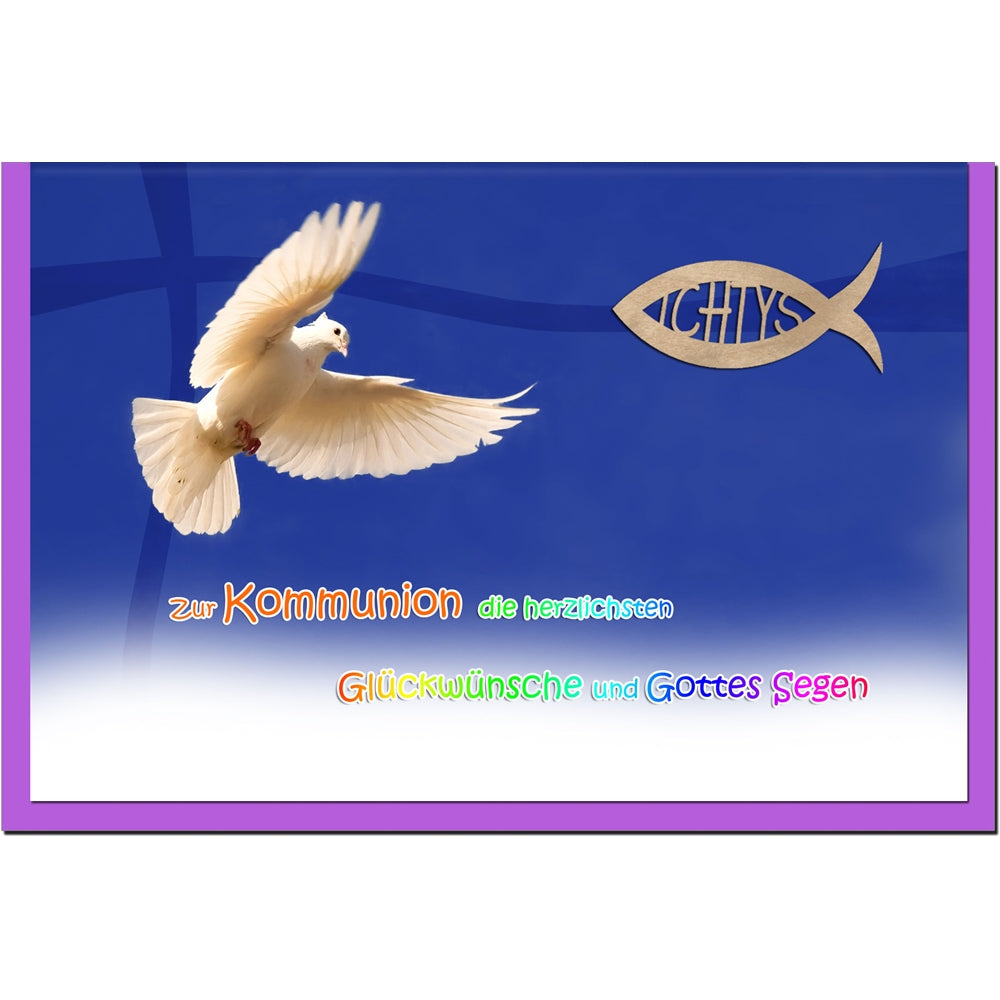 metALUm Karte zur Kommunion MÖWE - 1211061