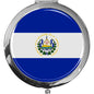 metALUm Taschenspiegel FLAGGE EL SALVADOR mit 2 - facher Vergrößerung #77191B