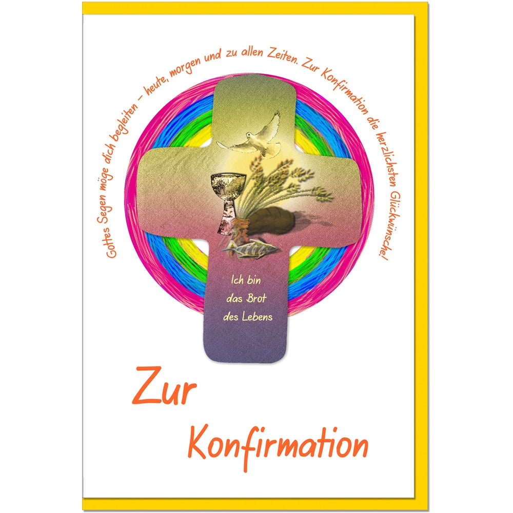 metALUm Karte zur Konfirmation BROT DES LEBENS - 1012020S