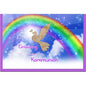 metALUm Einladungskarten KOMMUNION - Regenbogen - 10 Karten - 1601002