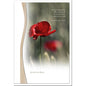 Trauerkarte ERINNERUNG - Mohn - metALUm #01340