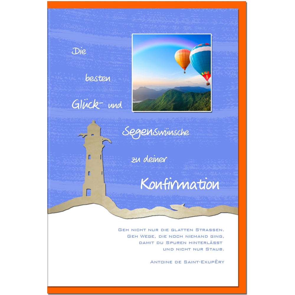 metALUm Karte zur Konfirmation BALLONS - 1212006S