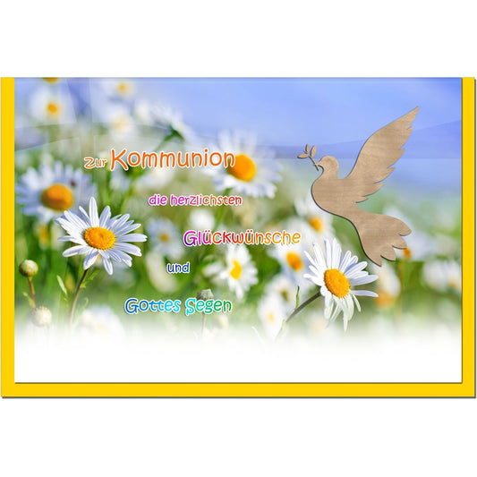metALUm Karte zur Kommunion BLUMENWIESE - 1211060