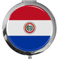 metALUm Taschenspiegel FLAGGE PARAGUAY mit 2 - facher Vergrößerung #77184B