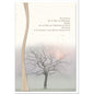 Kondolenzkarte HOFFNUNG - Baum im Nebel - metALUm #01411