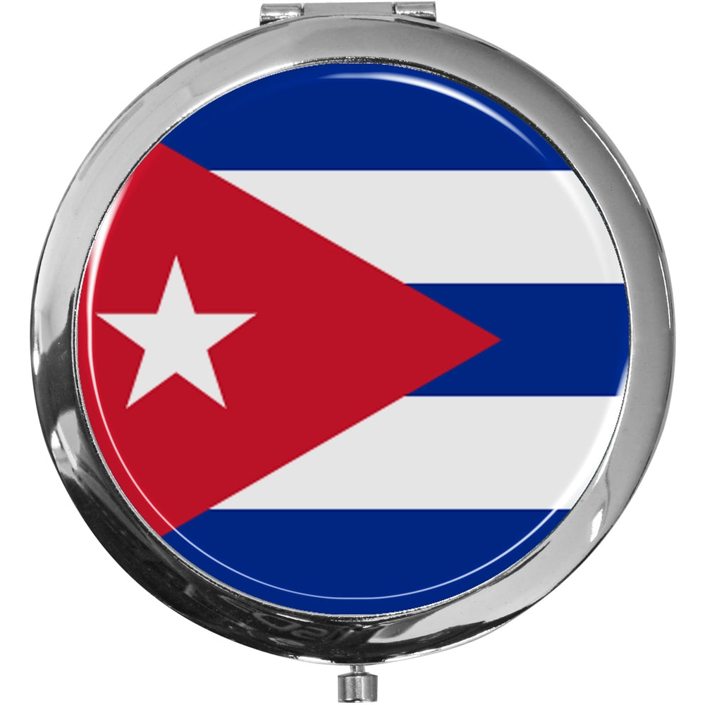 metALUm Taschenspiegel FLAGGE KUBA mit 2 - facher Vergrößerung #77195B