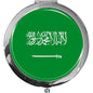 metALUm Taschenspiegel FLAGGE SAUDI ARABIEN mit 2 - facher Vergrößerung #77211B