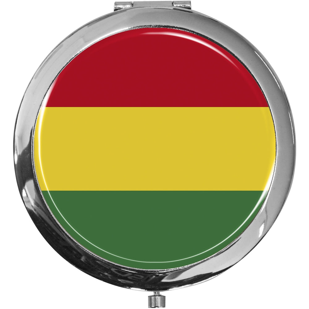metALUm Taschenspiegel FLAGGE BOLIVIEN mit 2 - facher Vergrößerung #77183B