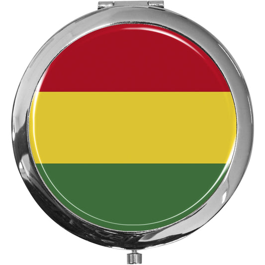 metALUm Taschenspiegel FLAGGE BOLIVIEN mit 2 - facher Vergrößerung #77183B