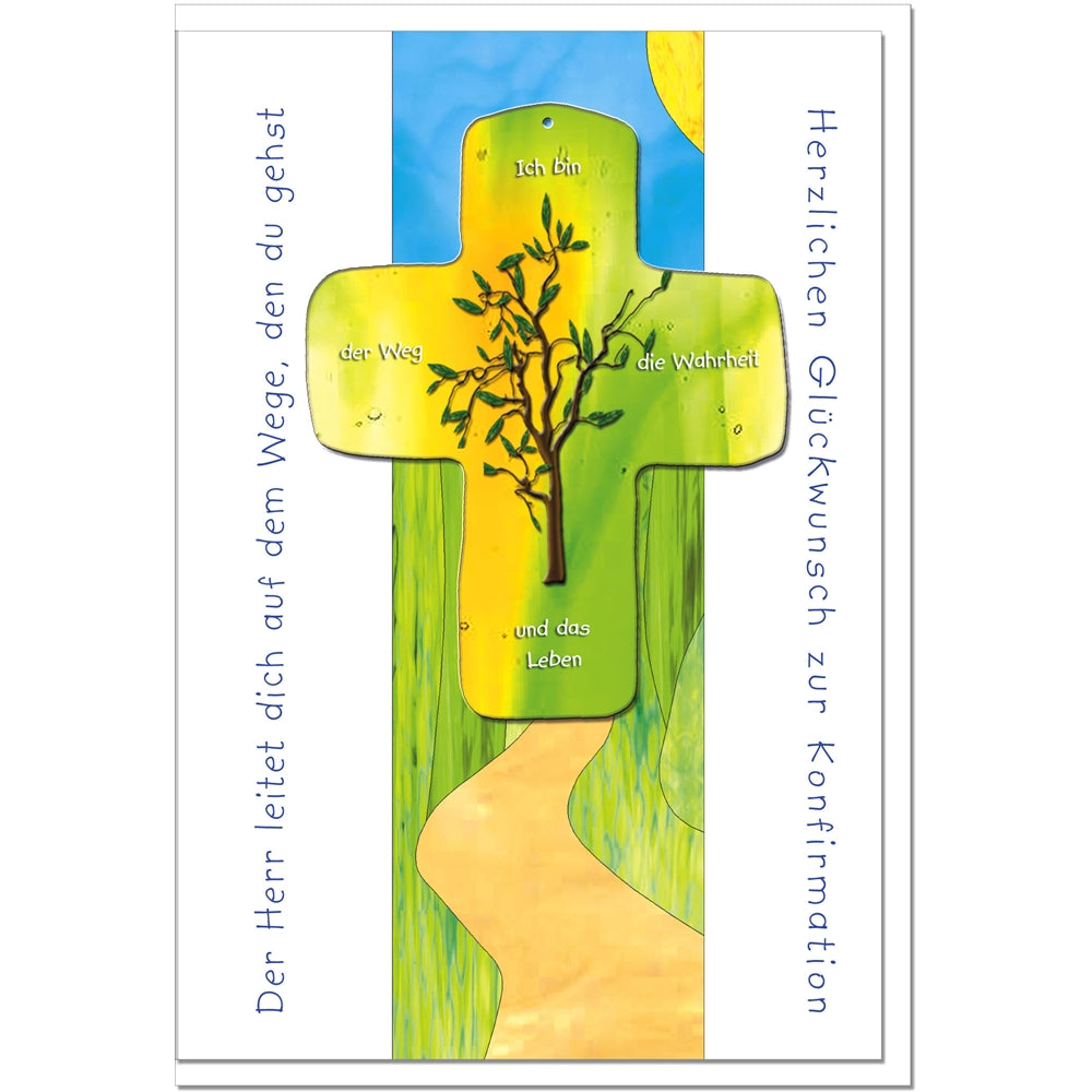 metALUm Karte zur Konfirmation BAUM - KONF003S