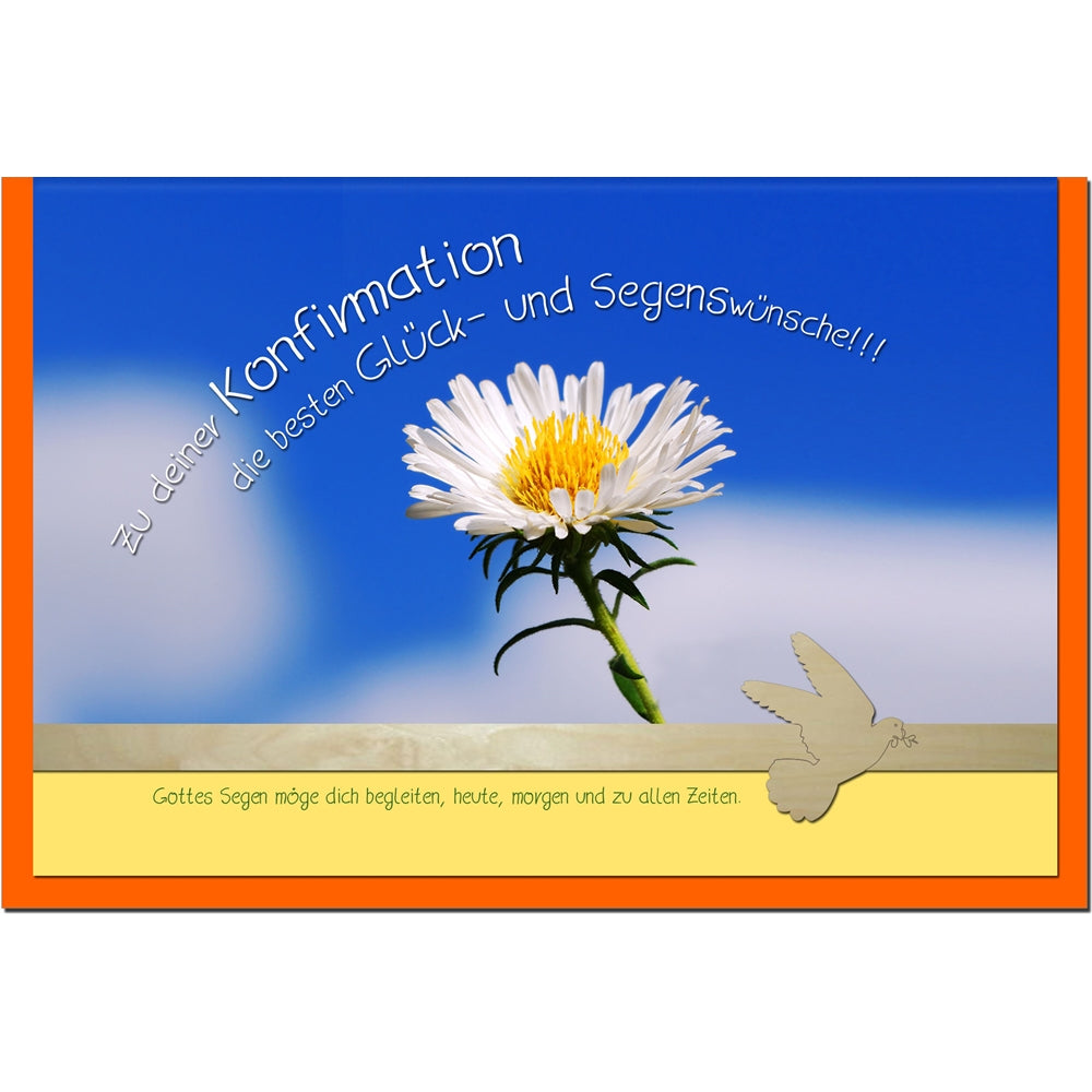 metALUm Karte zur Konfirmation MARGERITE - 1212007S