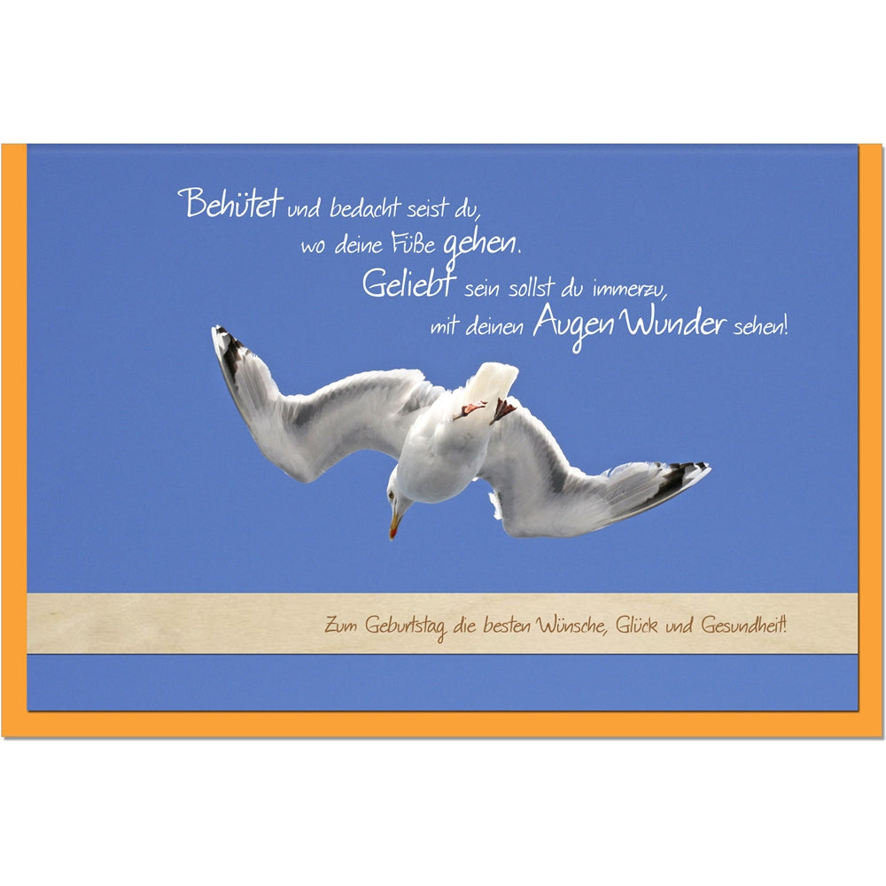 metALUm Geburtstagskarte MÖWE - 1206028S