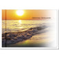 Trauerkarte STRAND DES LEBENS - Sonnenuntergang - metALUm # 3300045