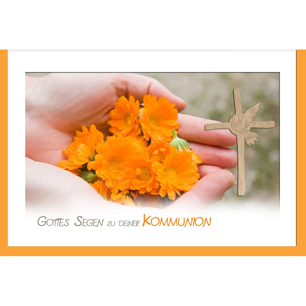 Grußkarten XXL/Blüten/Kommunion