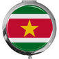 metALUm Taschenspiegel FLAGGE SURINAME mit 2 - facher Vergrößerung #77187B