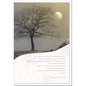 Trauerkarte ERINNERUNG - Baum im Mondlicht - metALUm # 3300020