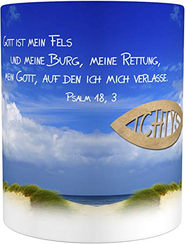 metALUm Kaffeetasse Leuchtturm Christlich # 3300100163