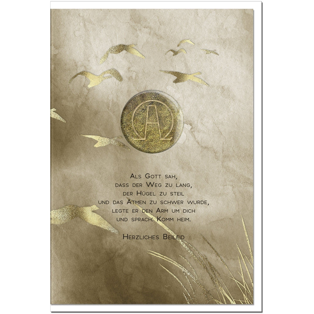 Trauerkarte ERLÖSUNG - Möwen - metALUm # 1001141