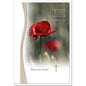 Trauer Danksagungskarten Motiv Mohnblume im 5er Set mit weißen Umschlägen